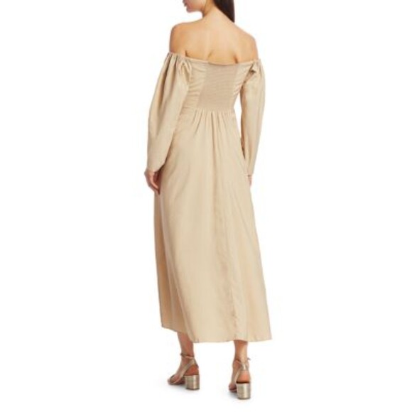 Women's A.L.C. Calley Off-The-Shoulder Midi Dress - Picture 3 of 7